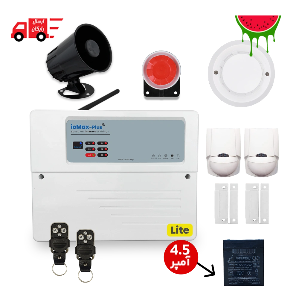 پکیج حرفه ای دزدگیر اماکن آیومکس پلاس